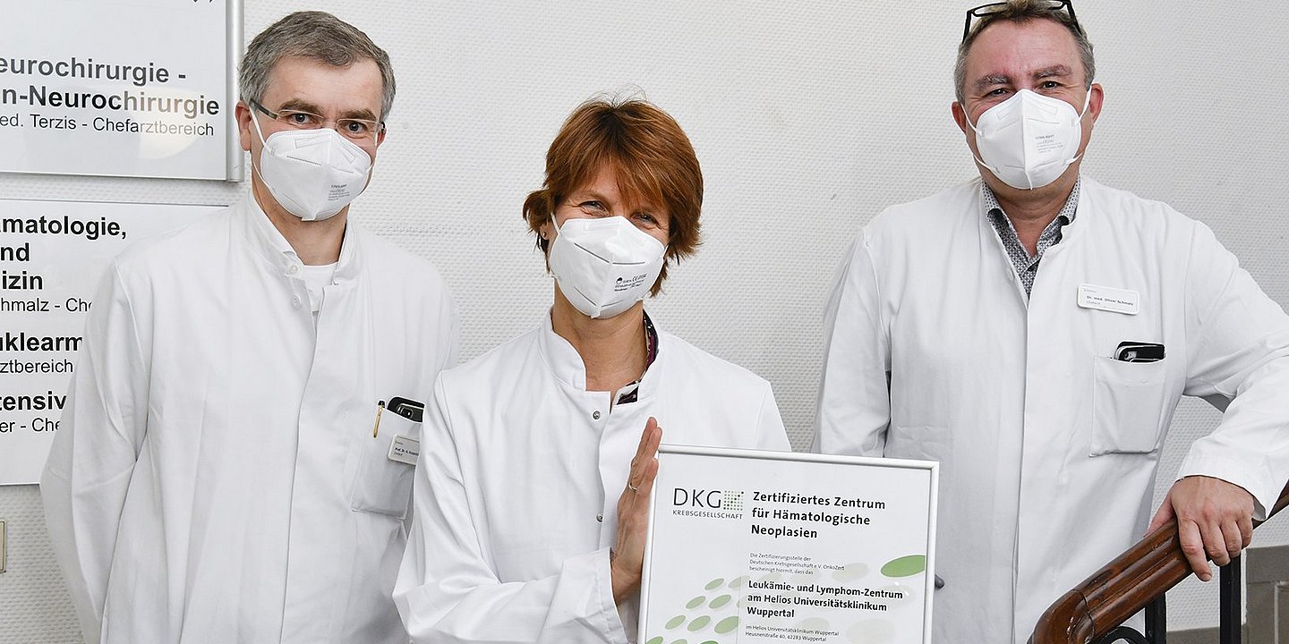 Oncology society recommends Leukemia and Lymphoma Center in Wuppertal
